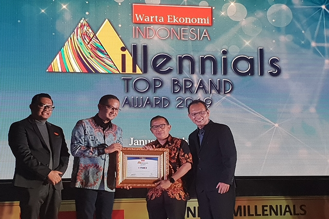 TIKI Jadi Jasa Kurir Pilihan Milenial Indonesiadi Ajang Indonesia Millennial’s Top Brand Award 2019